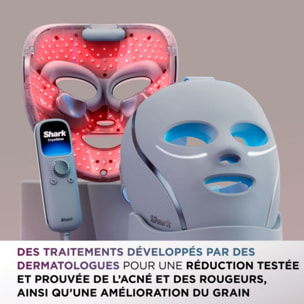 Masque LED SHARK CryoGlow avec rafraîchissement du contour des yeux Lilas