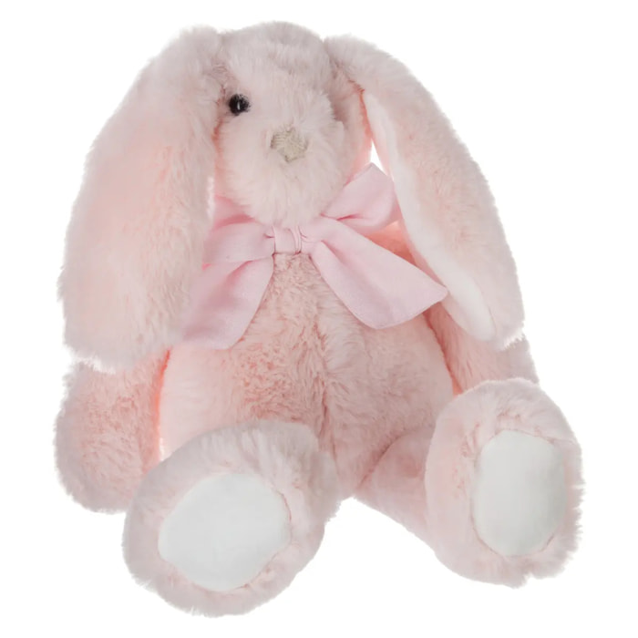Peluche lapin avec noeud Kay H.30cm