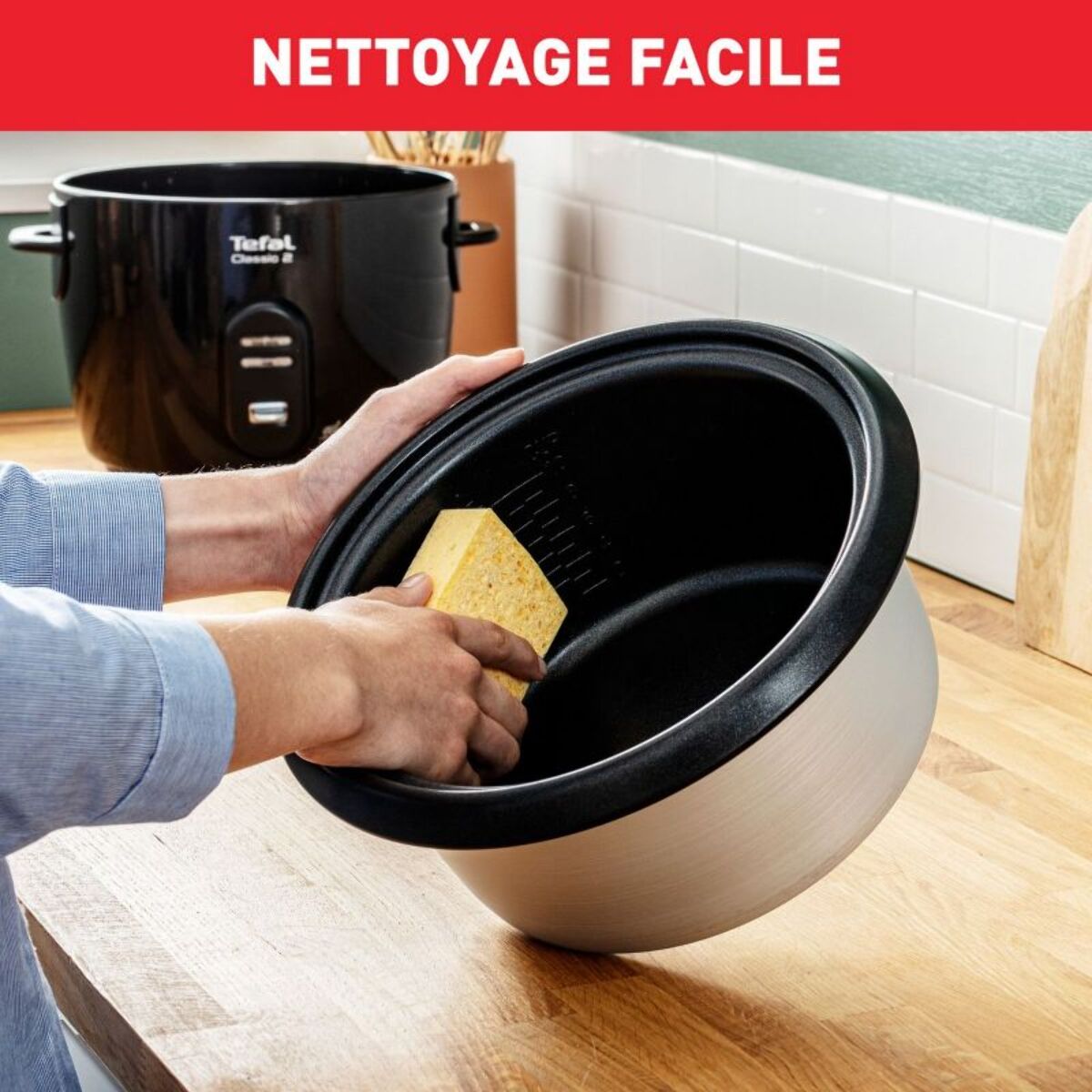 Cuiseur riz TEFAL Classic 5L+ panier vapeur