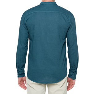 Camicia in lino Hot Buttered Tongareva Tropicalblue