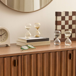 Sablier décoratif Sibel 5,5x5,5x12cm en verre