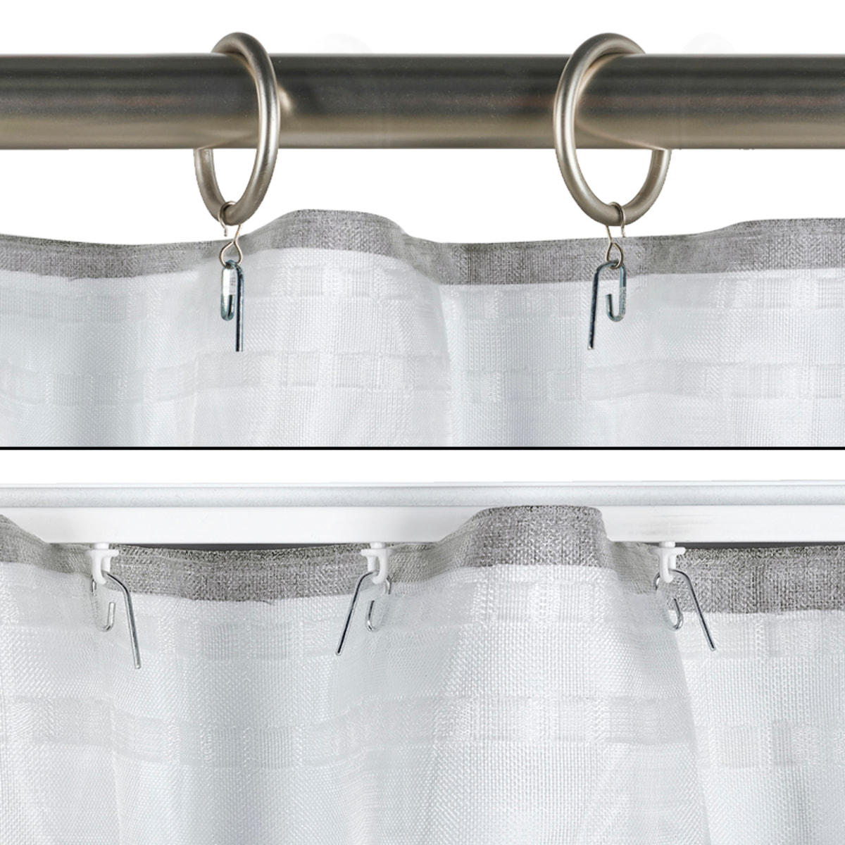 Cortina de cinta opaca STONE XXL Plata