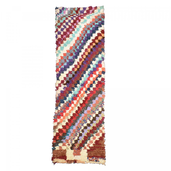 Authentique tapis Berbère Becharouite, entièrement noué main au Maroc