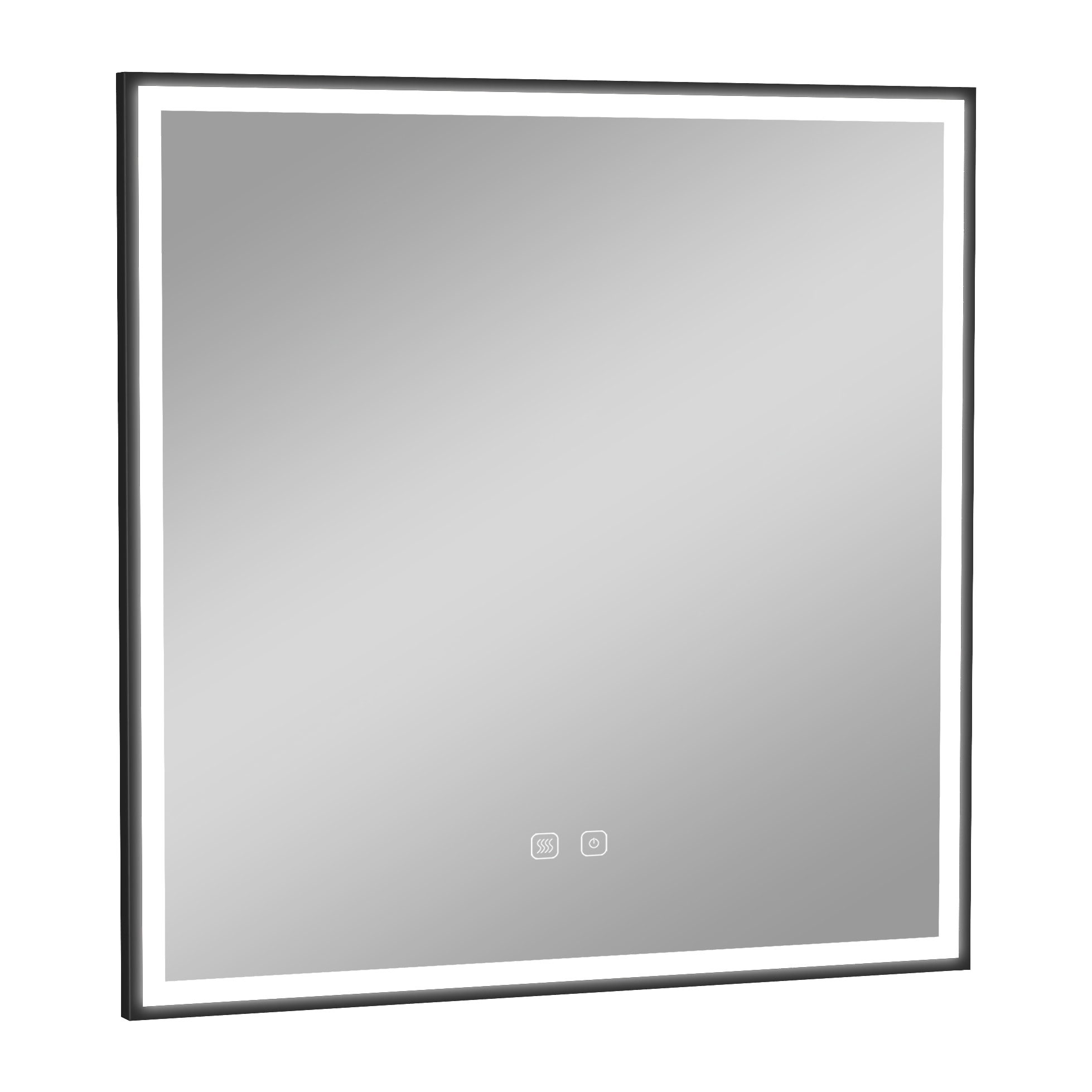 Miroir de salle de bain LED tactile Alday, 80 cm
