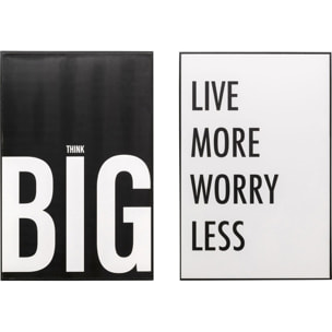 Tableaux Frame Big More set de 2 Kare Design