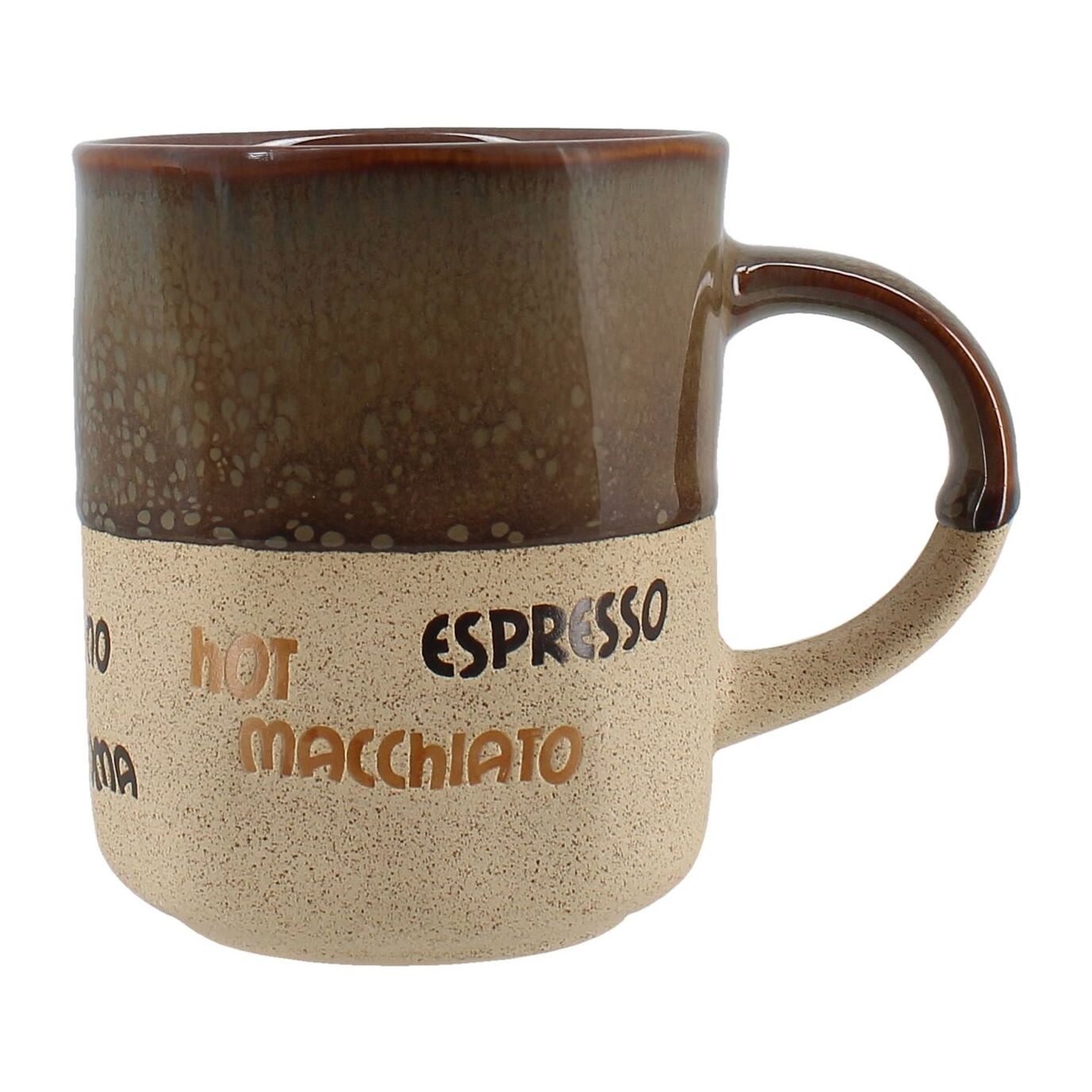 Lot de 6 tasses assorties macchiato 34cl MACCHIATO