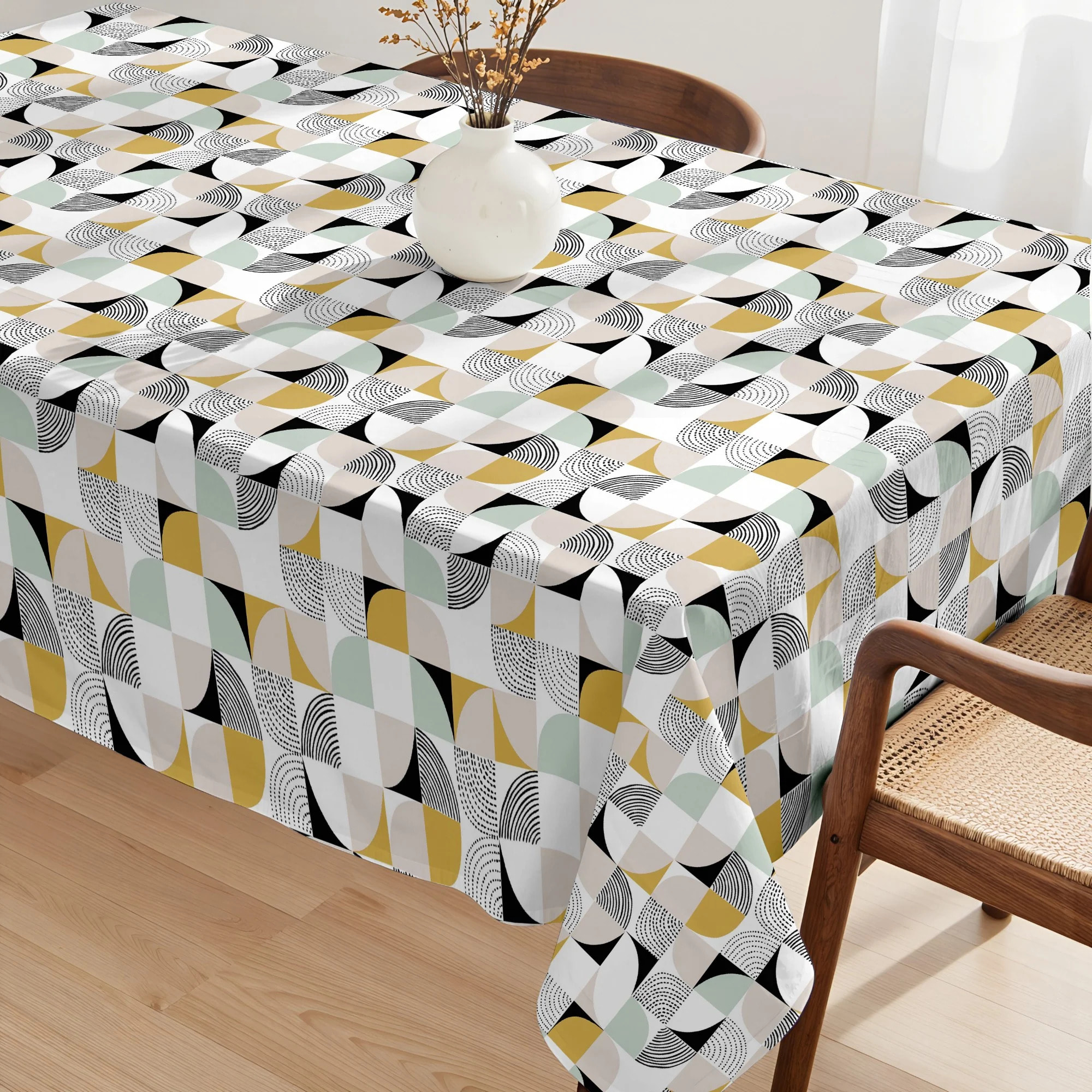 Nappe enduite P20 - 100% coton - traitement antitaches - Multicolore