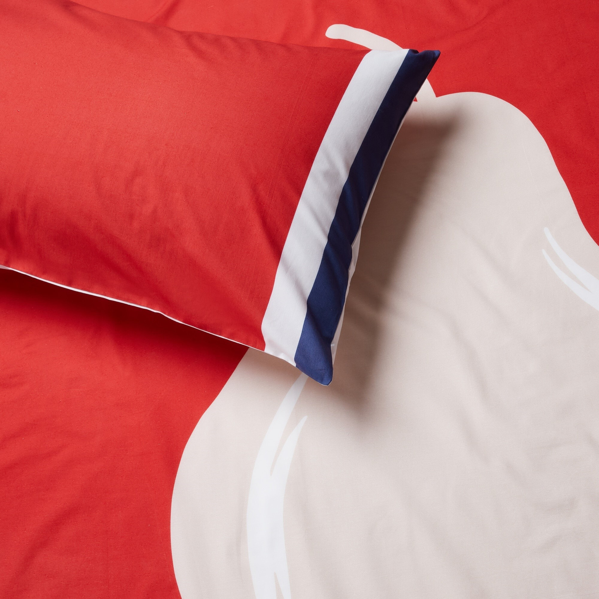 set de sabanas 4pcs cama doble: sabana encimera + sabana bajera + 2 fundas de almohada Benetton fruits