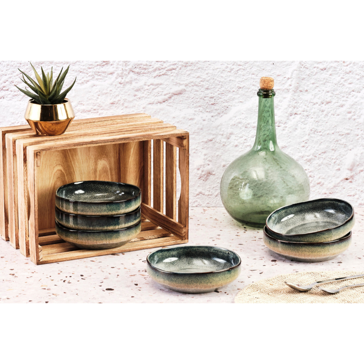 Bol GENESIS Ø17cm - 6 pièces - Terre