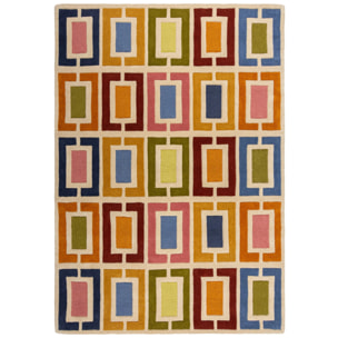 Tapis en laine BLOCKS RETRO