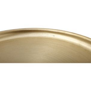 Tavolino Art Deco 175 in metallo rosa antico e oro