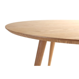 Table à manger ronde frêne D120 cm LIVIA