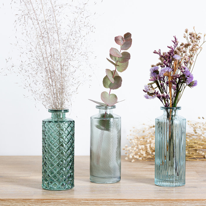 Set de 3 soliflores vert D5,4cm