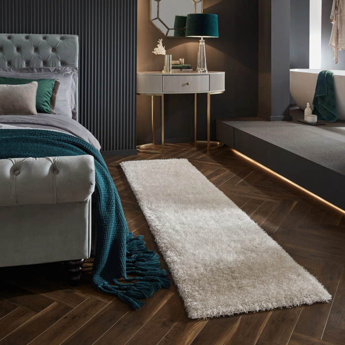 Tapis de couloir SHAGGY Ivoire