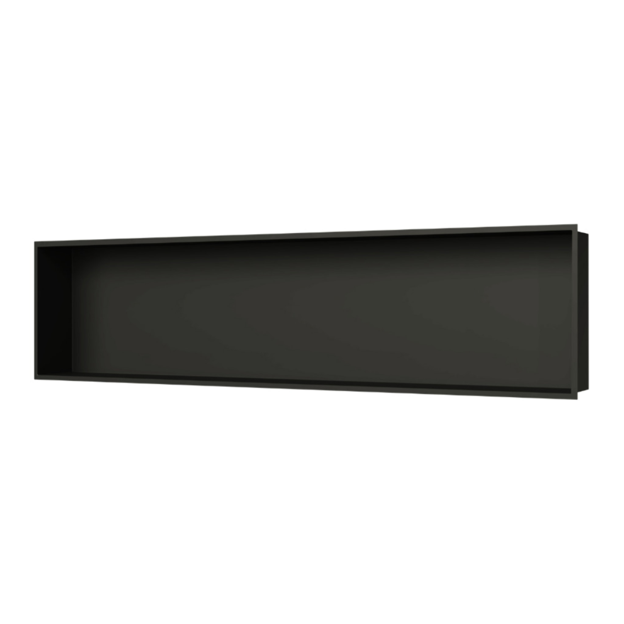 Aurum Niche de Douche à encastrer, Acier Inoxydable 304, 120x28x10cm, Noir mat (SATAURN12128MB)