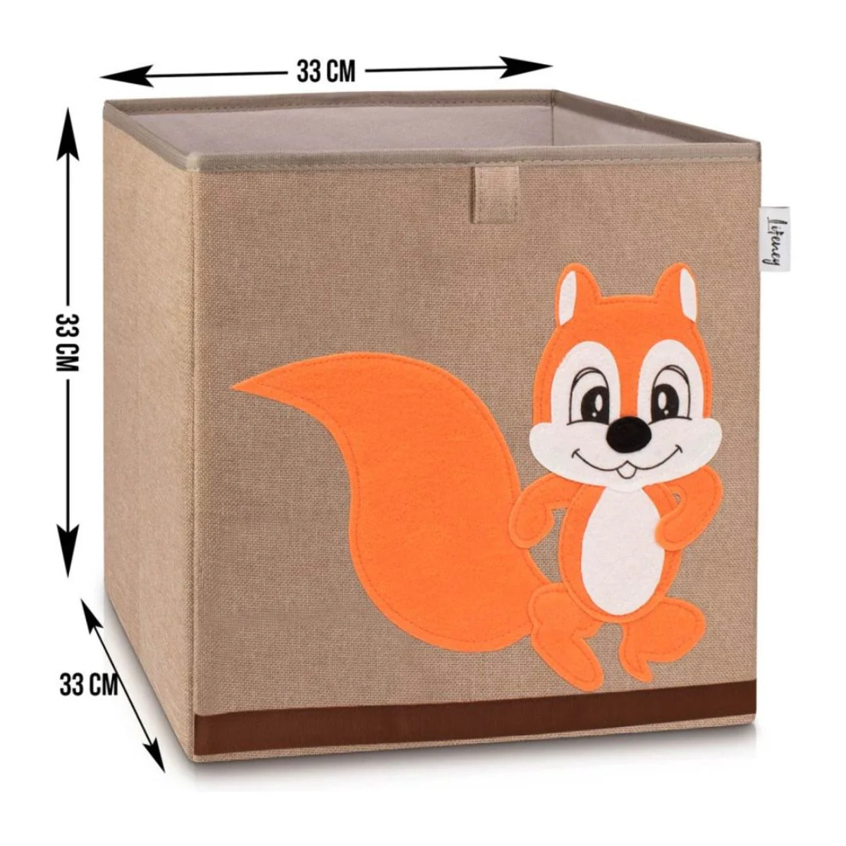 Boîte de rangement en tissu pour enfant "écureuil", compatible Ikea Kallax