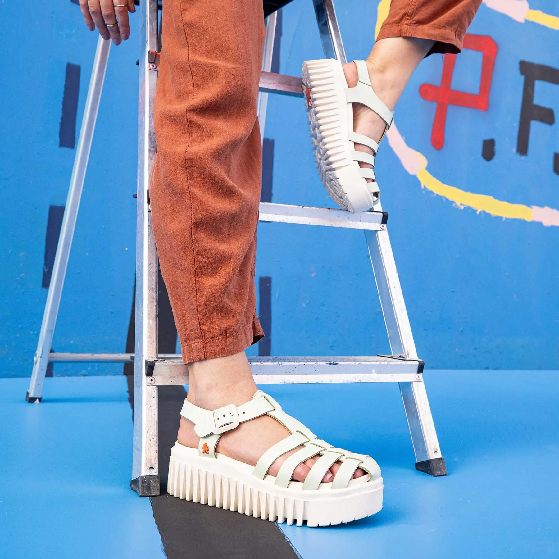 Sandalia de cuña 1575 NAPPA YELLOW/BRIGHTON color Yellow