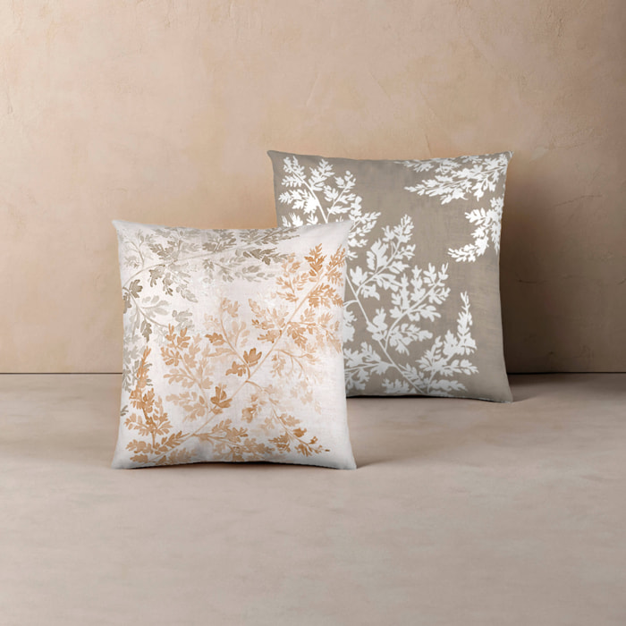 Naturals - Funda de Cojín Estampado - Con Cremallera - Sin relleno - 100% Algodón - Highlands