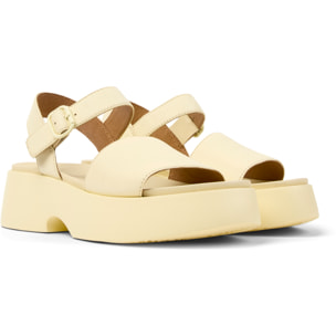Sandalias - CAMPER Tasha - Amarillo - Cuero liso