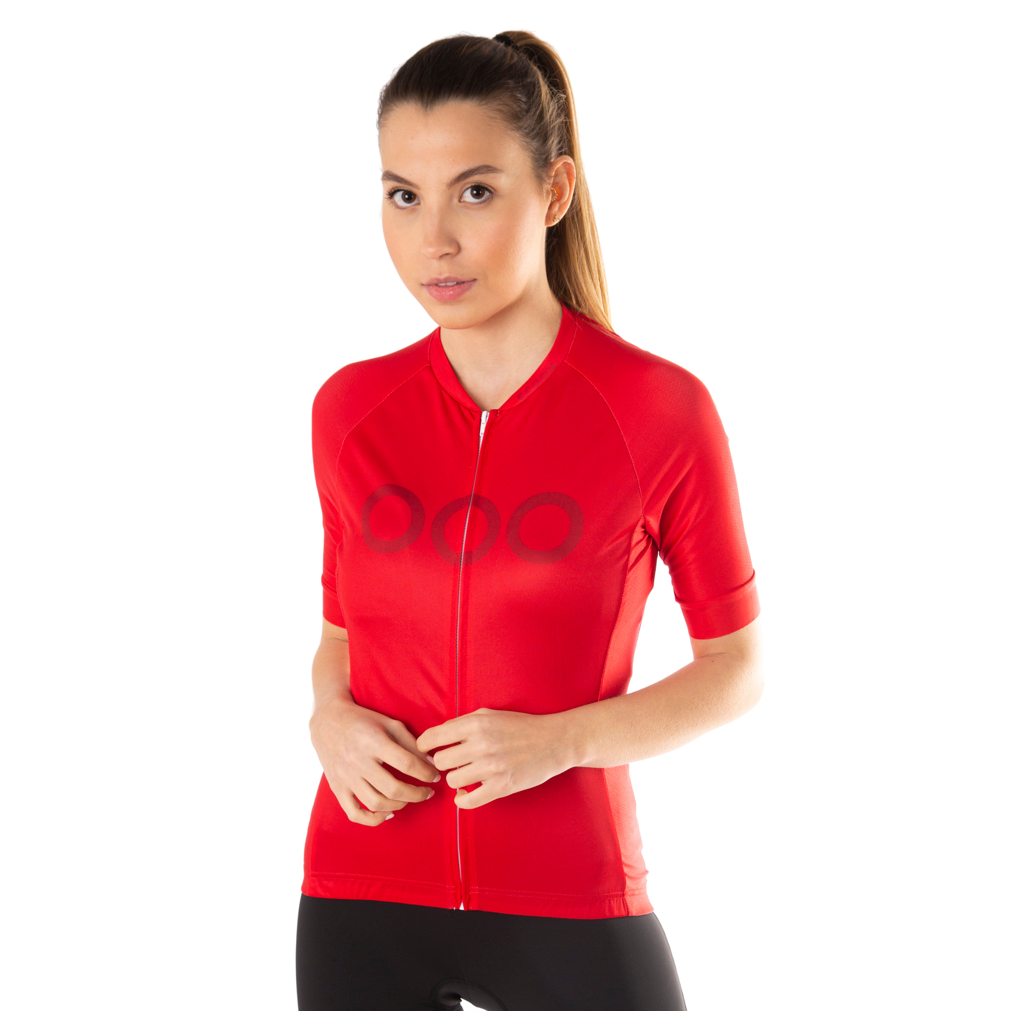 Maillot de manga corta ECOON modelo Galibier Women en color Rojo