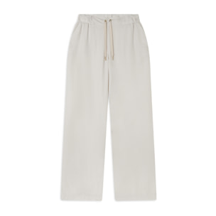 Pantaloni wide leg in Twill di Lyocell