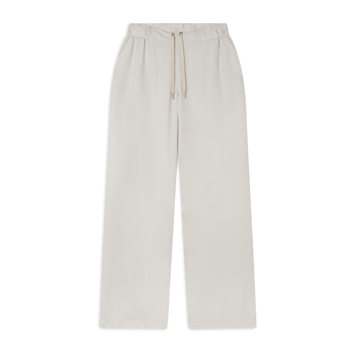 Pantaloni wide leg in Twill di Lyocell