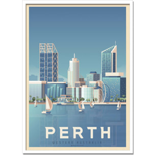 Affiche - Perth - Olahoop Travel Posters