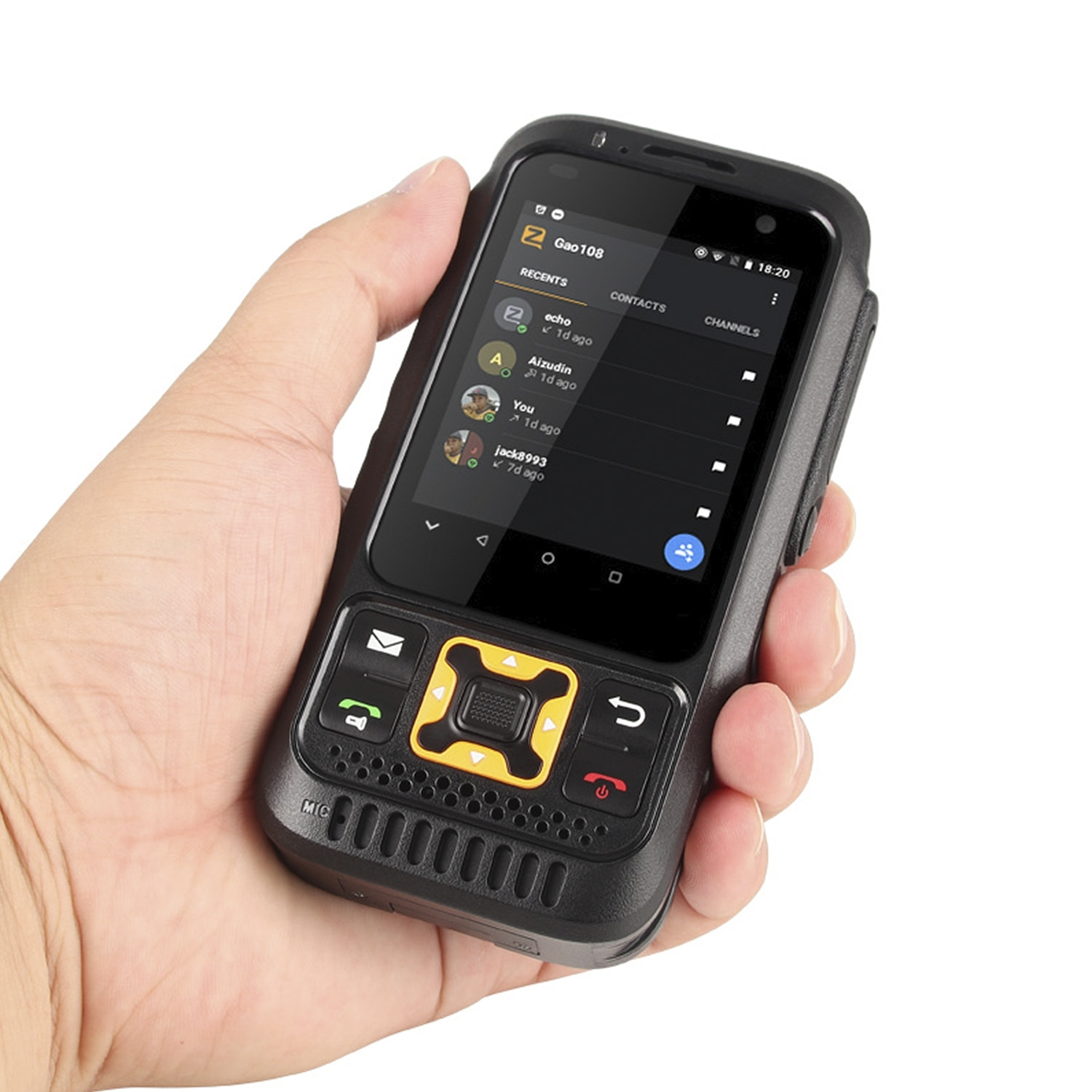 DAM Smartphone  Rugerizado F30S 4G, Android 8.1 Oreo, 1GB RAM + 8GB. Pantalla 2,8''. 13mpx + 5mpx. GPS. Con Zello Walkie Talkie.Altavoz 2W. Antena amplificadora. 6,4x2,3x13 Cm. Color: Negro