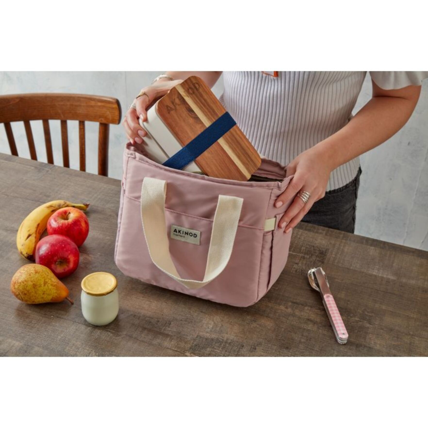 Lunch bag AKINOD 8h17 Rose