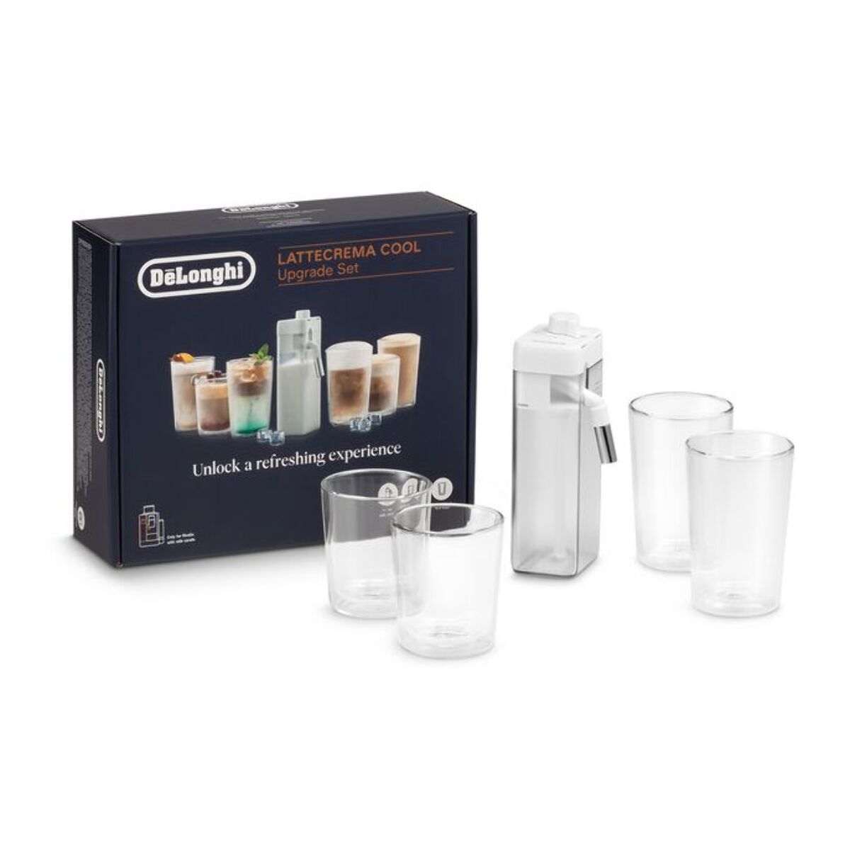 Carafe à lait DELONGHI LatteCrema Cool upgrade Set DLSC032