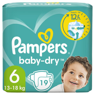 4x19 Couches Baby-Dry Taille 6, Pampers