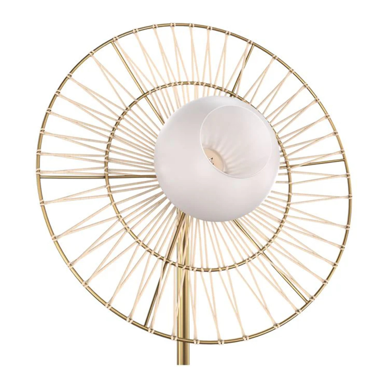 Lampadaire en métal doré - Bandia