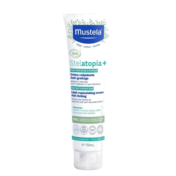 Stelatopia+ - Crème Relipidante Anti-Grattage Bio