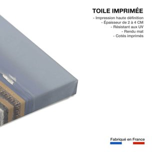 Tableau blockhaus et estacade de capbreton Toile imprimée