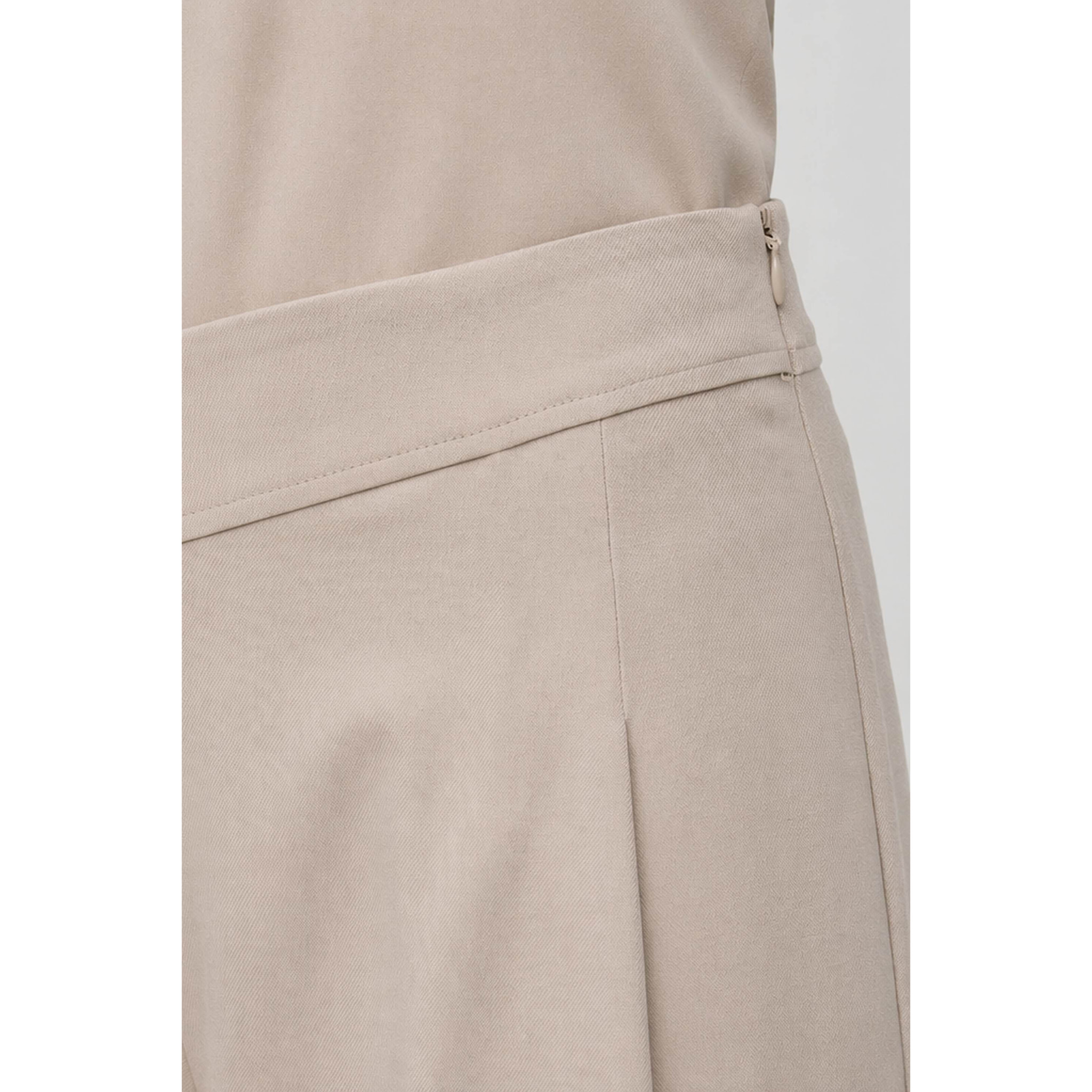 Kocca - Pantalone da donna a vita alta con pieghe in viscosa Donna