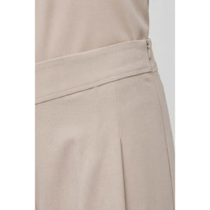 Kocca - Pantalone da donna a vita alta con pieghe in viscosa Donna