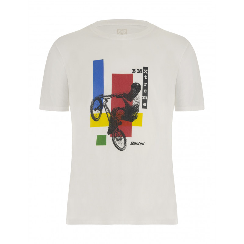 T-Shirt Bmx Urban - Uci Official - Bianco - Uomo