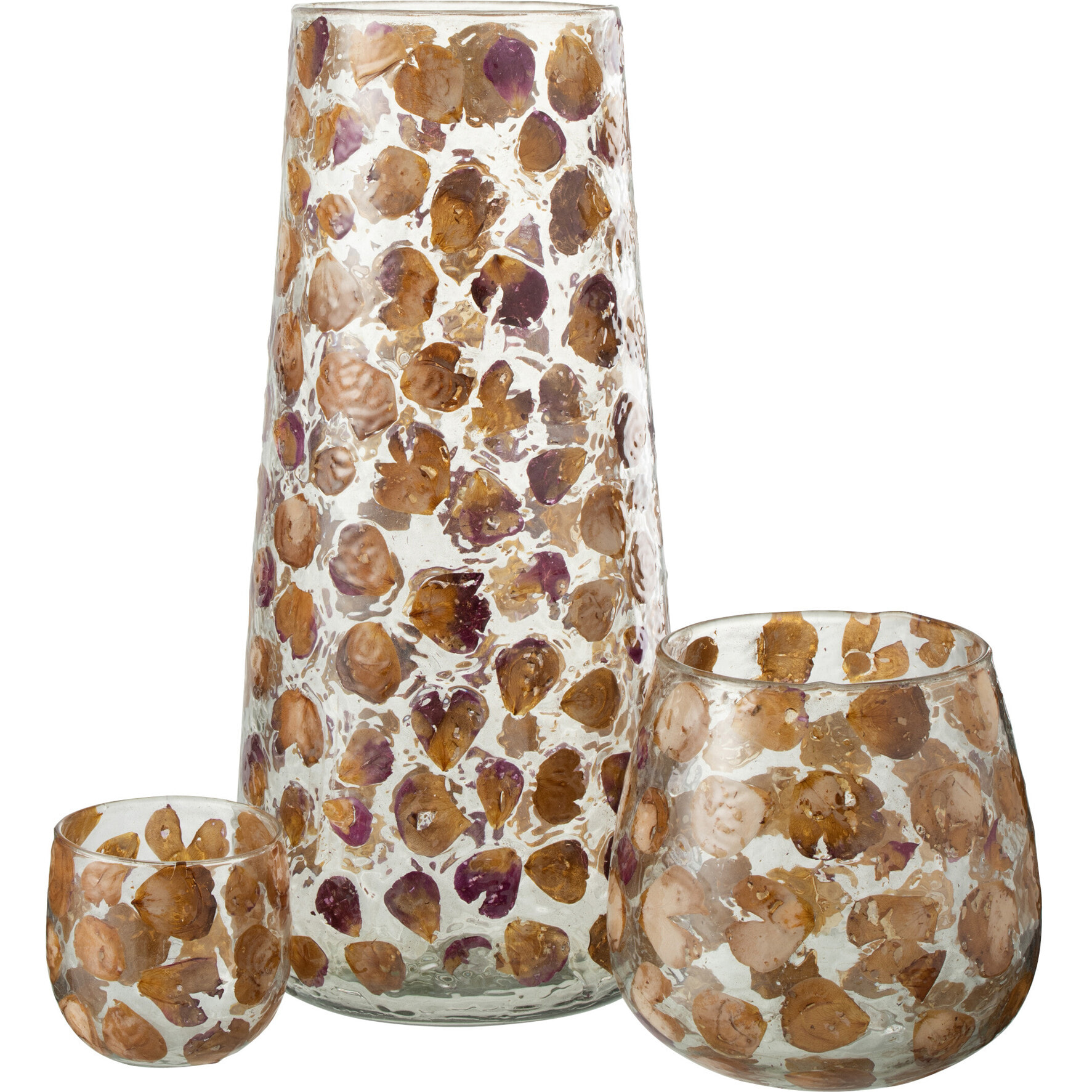 J-Line vase Gerard - verre - ambre - 36.5 cm hoog