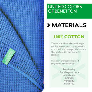 Manta clásica benetton azul