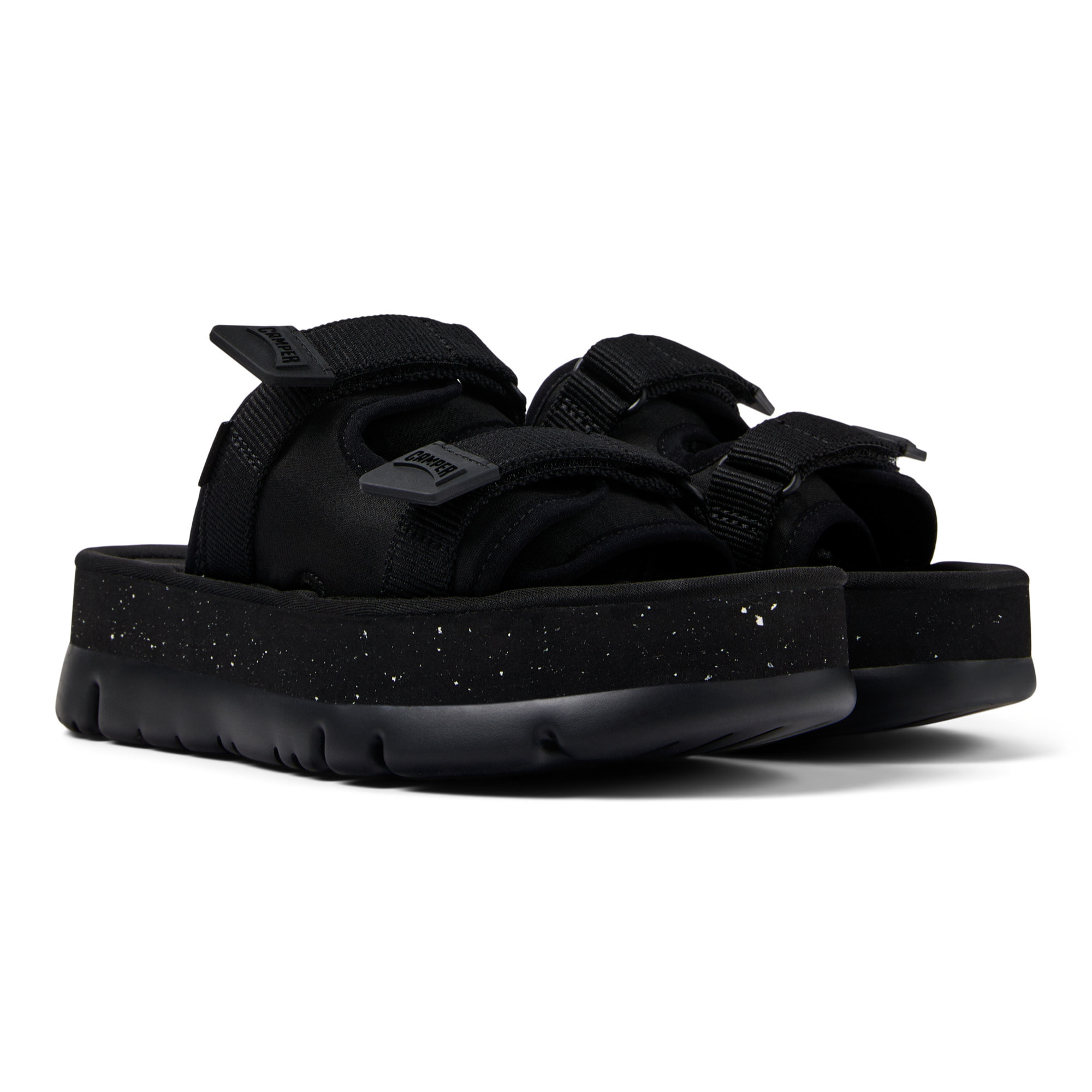 Sandalias - CAMPER Oruga Up - Negro - Textil técnico (poliéster reciclado)