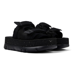 Sandalias - CAMPER Oruga Up - Negro - Textil técnico (poliéster reciclado)