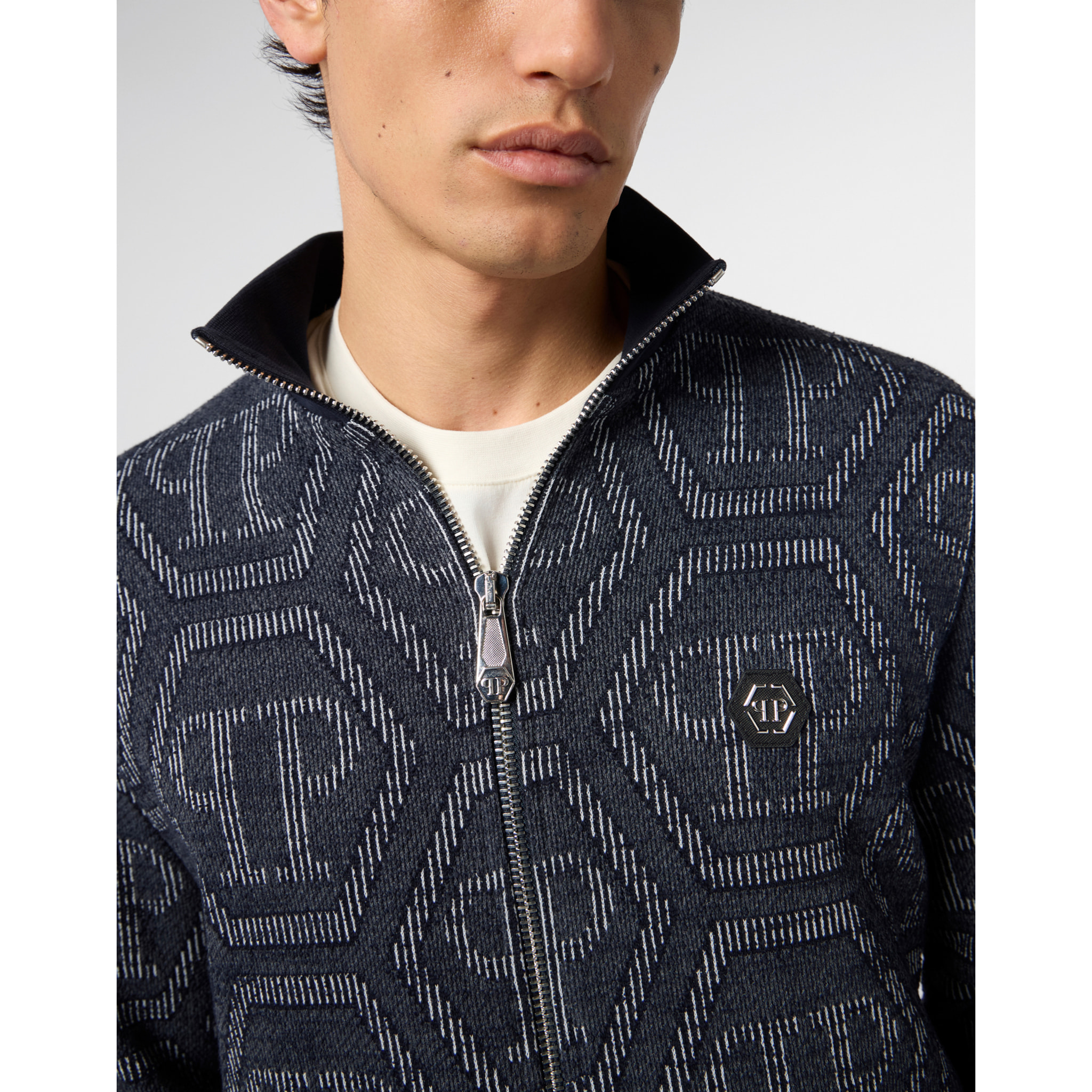 PHILIPP PLEIN Jacquard Tracksuit Jacket Monogram