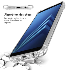 Coque Samsung Galaxy A8 2018 ANTI CHOCS silicone transparente bords renforcés