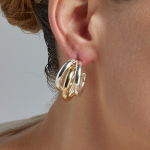 Pendientes acabado plata
