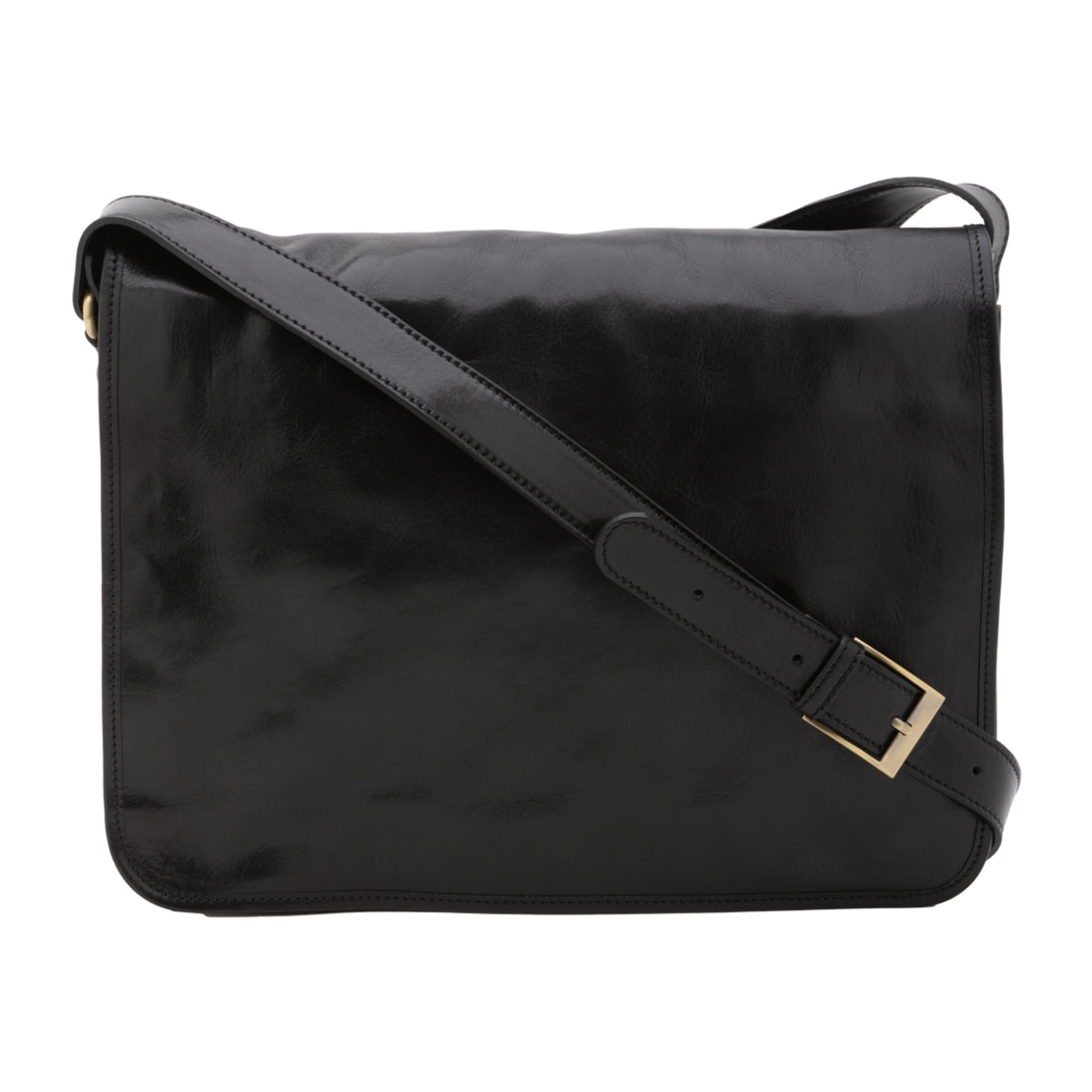 Borsa a tracolla  da uomo In Vera pelle Made in Italy 30x38x12 cm