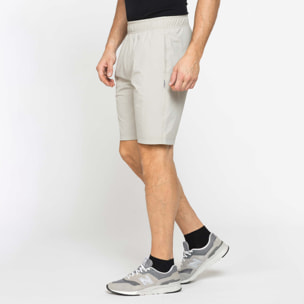 BERMUDA JOGGER IN TESSUTO TECNICO NO STIRO