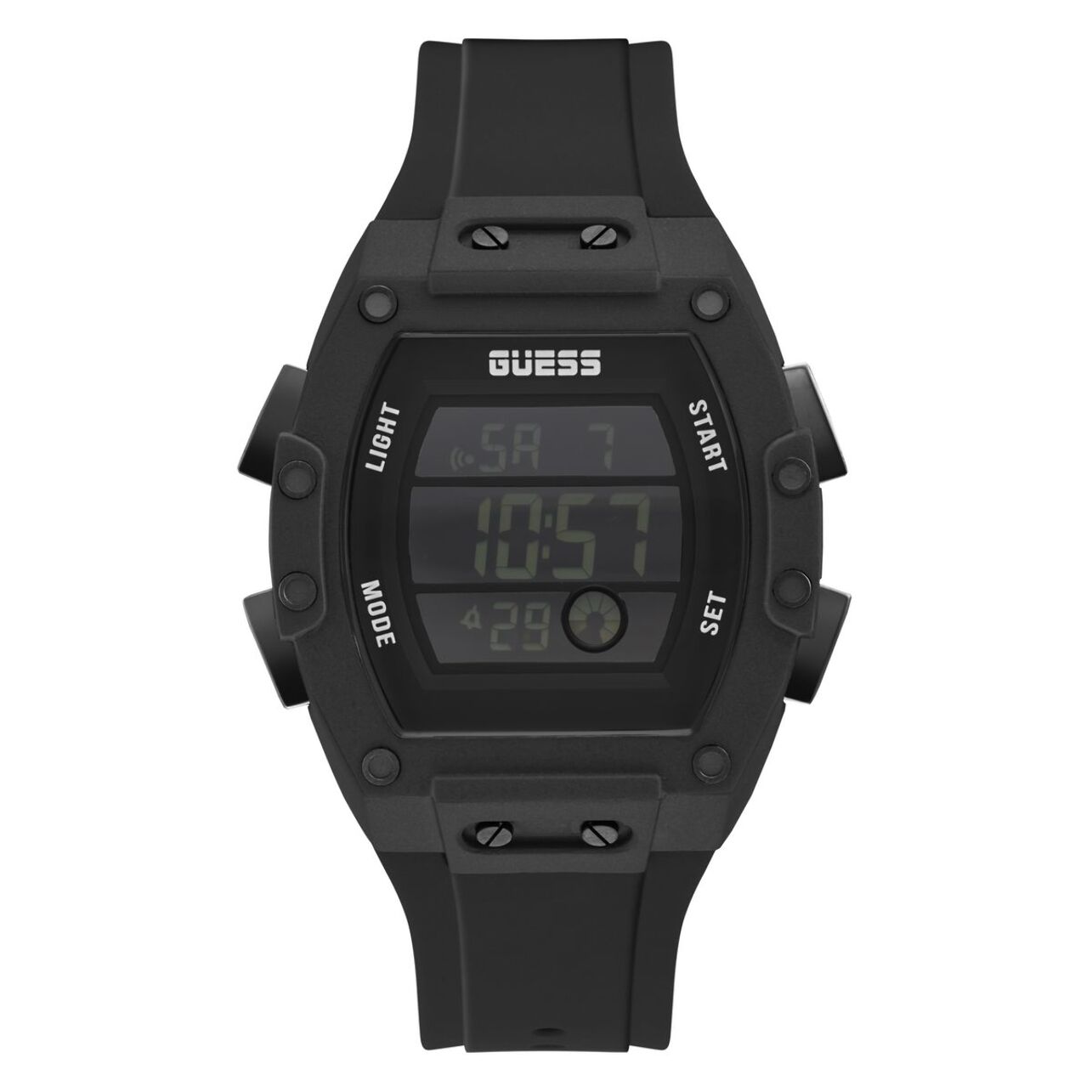 Reloj Guess GW0340G4 Hombre Digital Cuarzo con Correa de Silicona