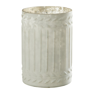 J-Line bougeoir Ezy - verre - blanc - large