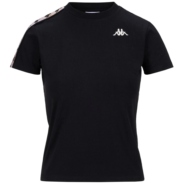 T-Shirts & Top Kappa Donna 222 BANDA PIPPIGT Nero