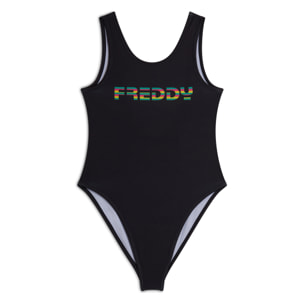 Body Bambina in tessuto tecnico con Logo FREDDY Colorato